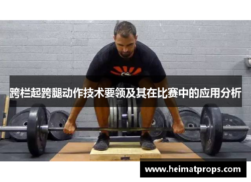跨栏起跨腿动作技术要领及其在比赛中的应用分析